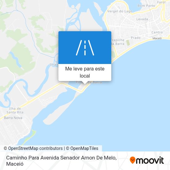 Caminho Para Avenida Senador Arnon De Melo mapa
