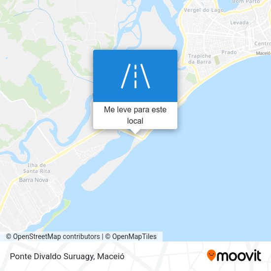 Ponte Divaldo Suruagy mapa