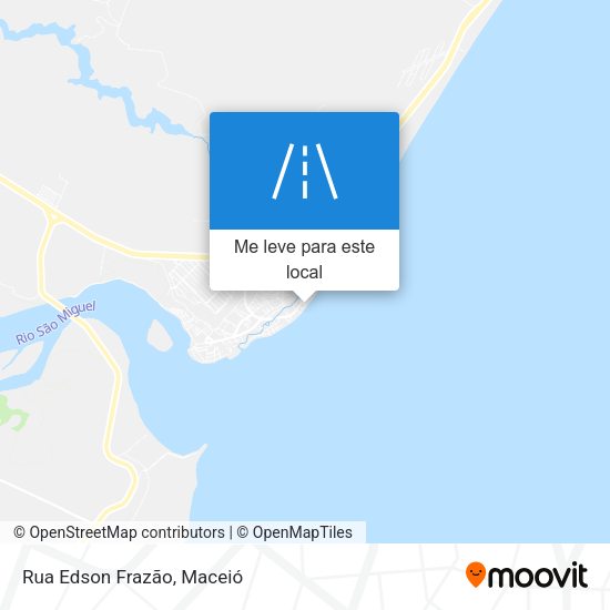 Rua Edson Frazão mapa