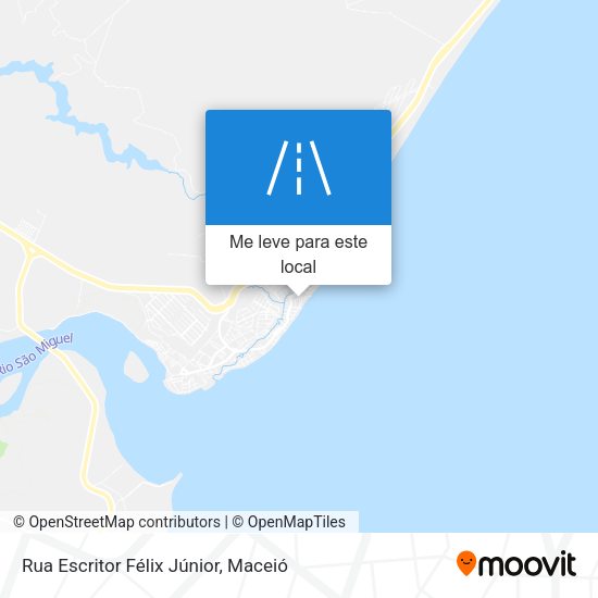 Rua Escritor Félix Júnior mapa