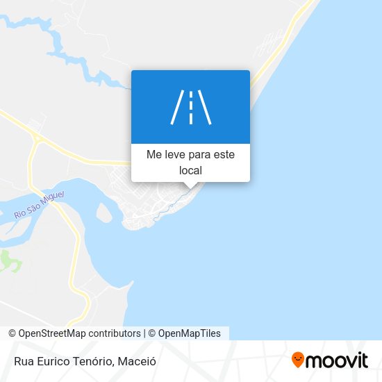 Rua Eurico Tenório mapa