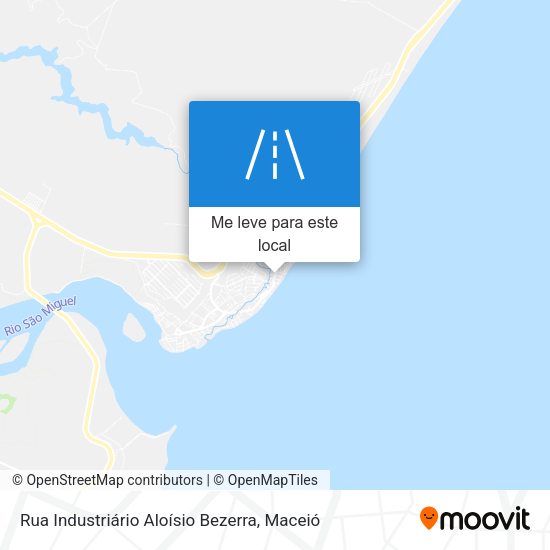 Rua Industriário Aloísio Bezerra mapa