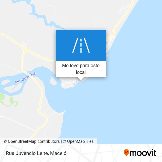 Rua Juvêncio Leite mapa