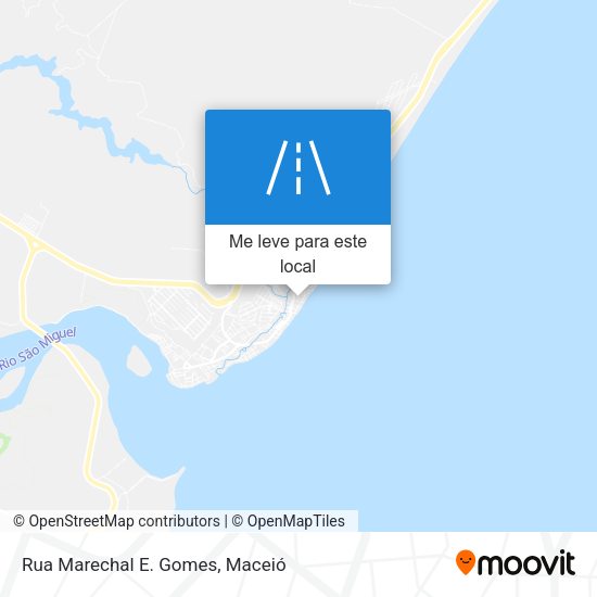 Rua Marechal E. Gomes mapa