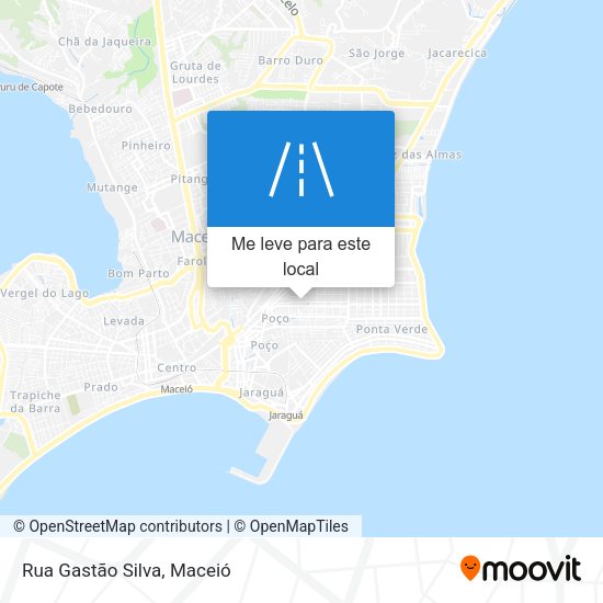 Rua Gastão Silva mapa