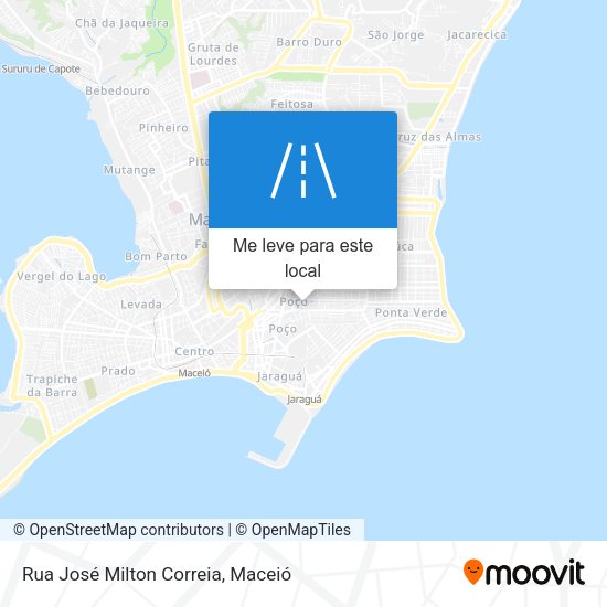 Rua José Milton Correia mapa