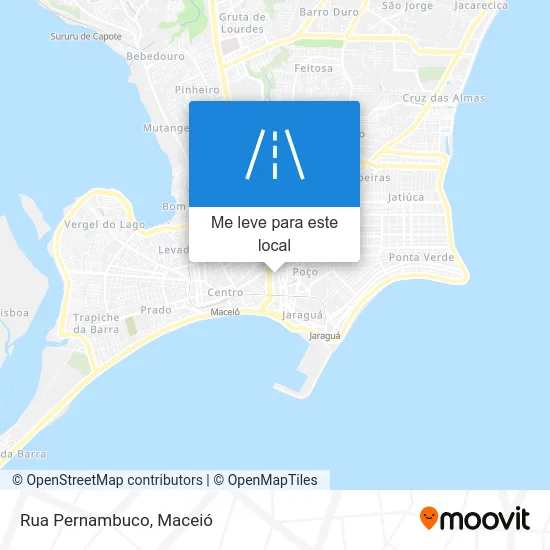 Rua Pernambuco mapa