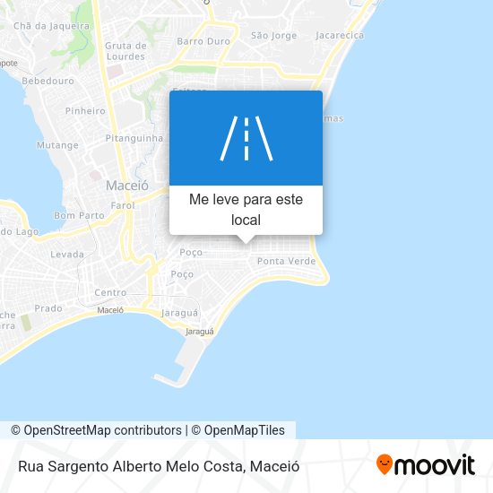 Rua Sargento Alberto Melo Costa mapa