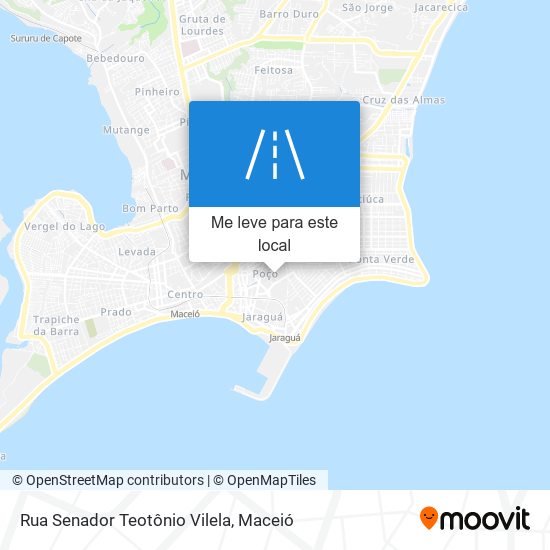 Rua Senador Teotônio Vilela mapa