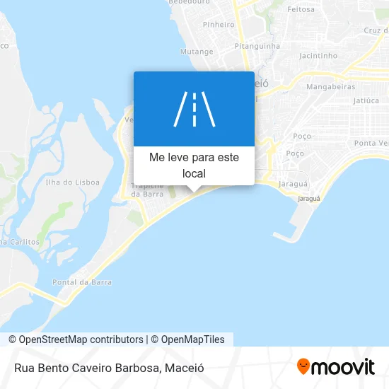 Rua Bento Caveiro Barbosa mapa