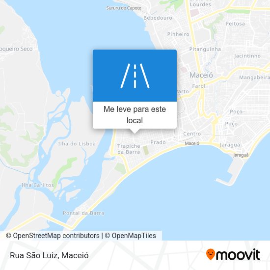 Rua São Luiz mapa