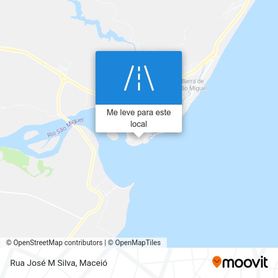 Rua José M Silva mapa