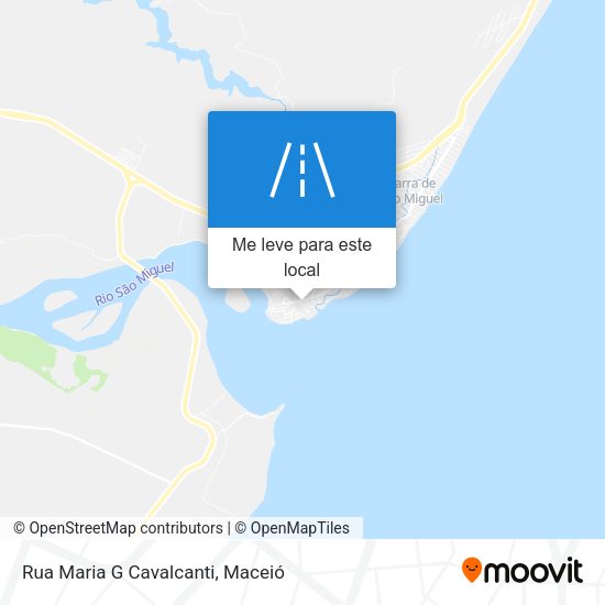 Rua Maria G Cavalcanti mapa