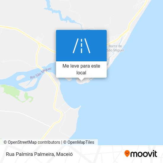 Rua Palmira Palmeira mapa