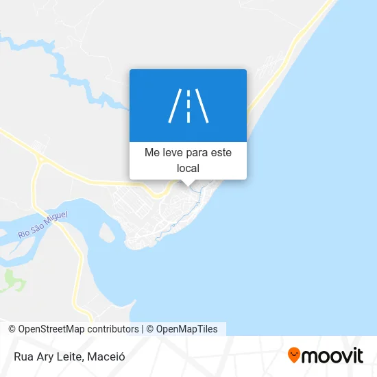 Rua Ary Leite mapa