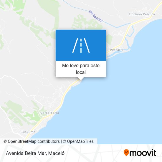 Avenida Beira Mar mapa
