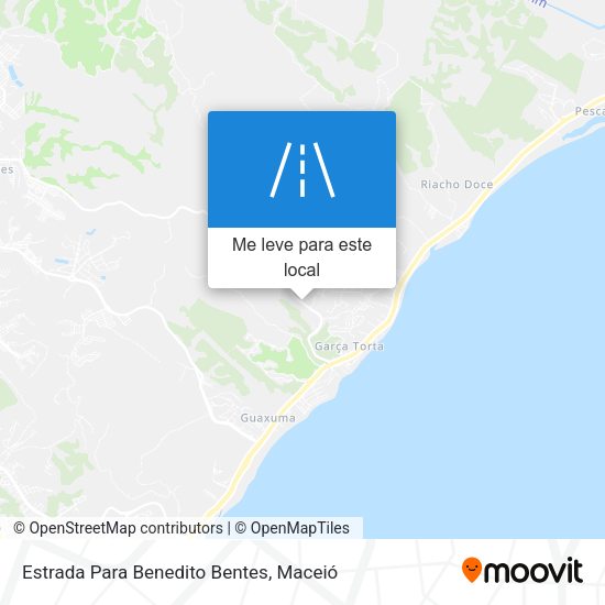 Estrada Para Benedito Bentes mapa