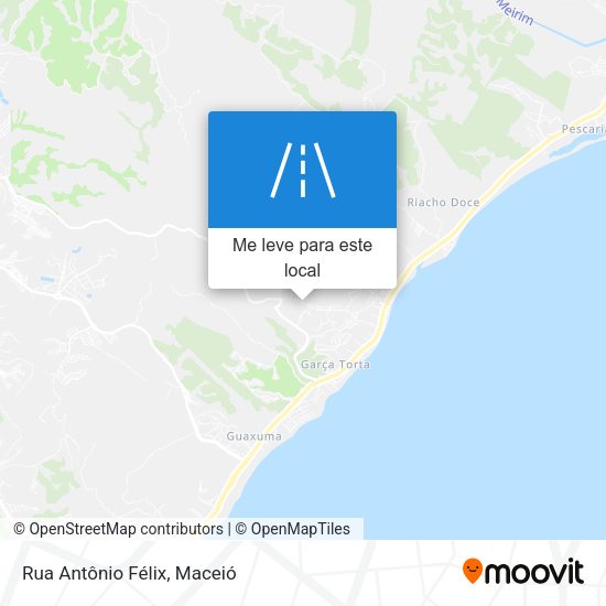 Rua Antônio Félix mapa