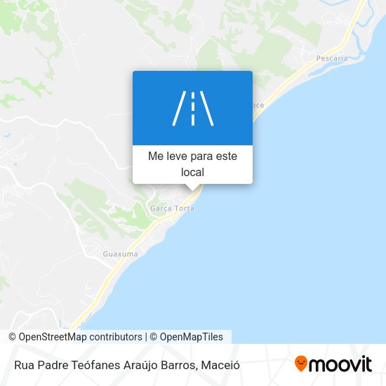 Rua Padre Teófanes Araújo Barros mapa