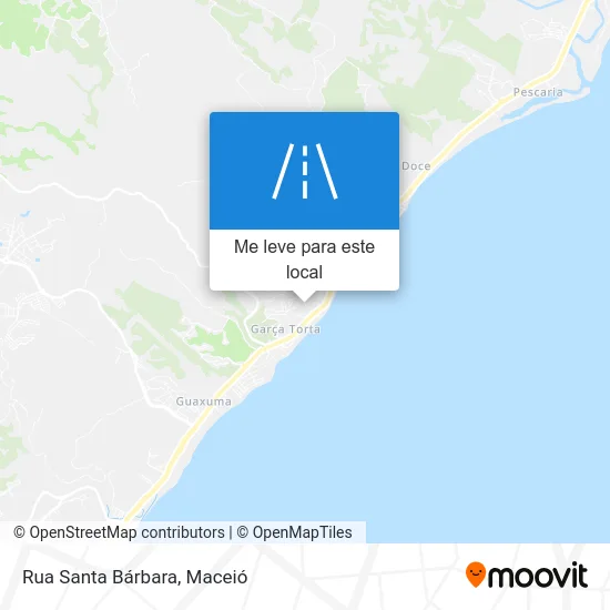 Rua Santa Bárbara mapa
