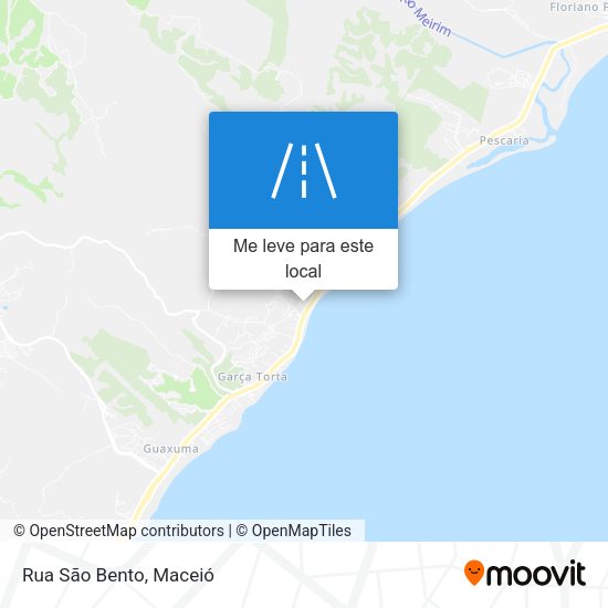 Rua São Bento mapa