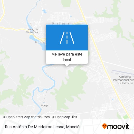 Rua Antônio De Meideiros Lessa mapa