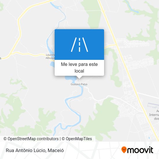 Rua Antônio Lúcio mapa