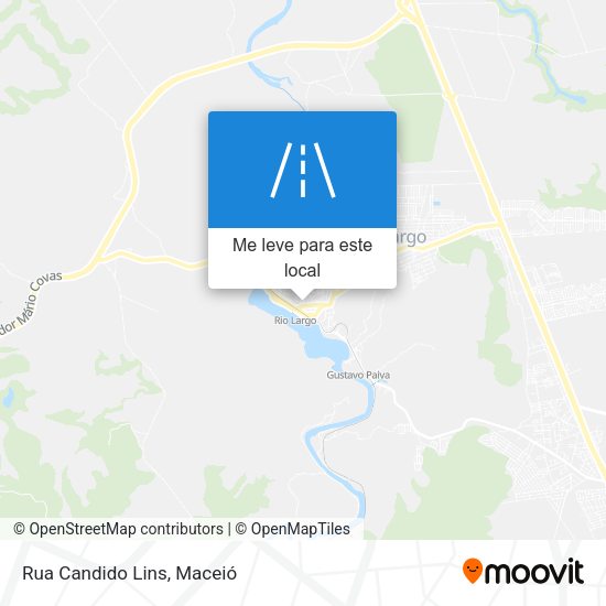 Rua Candido Lins mapa