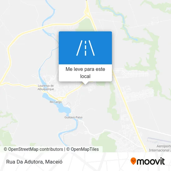 Rua Da Adutora mapa