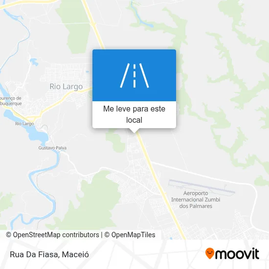 Rua Da Fiasa mapa