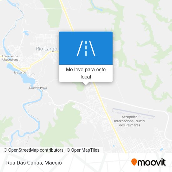 Rua Das Canas mapa