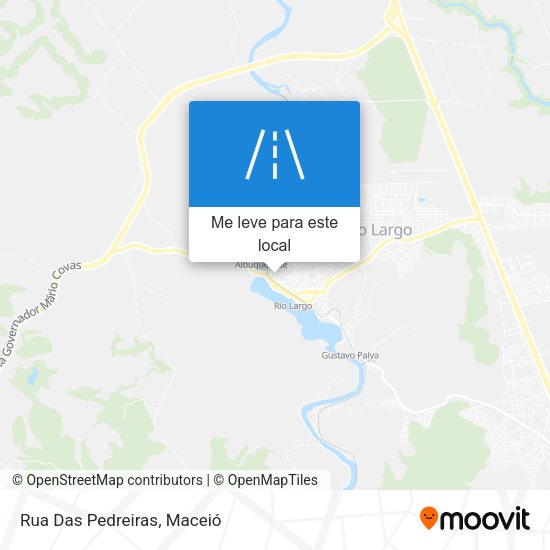 Rua Das Pedreiras mapa