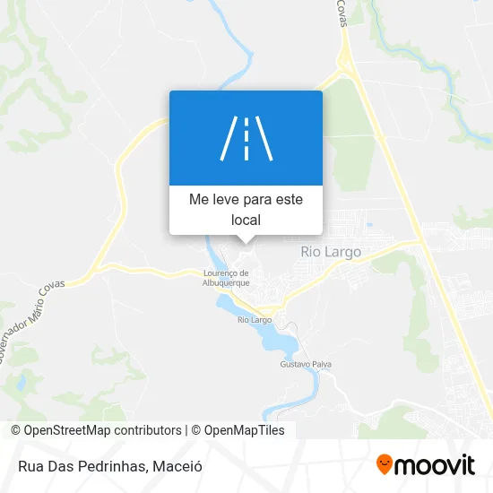 Rua Das Pedrinhas mapa