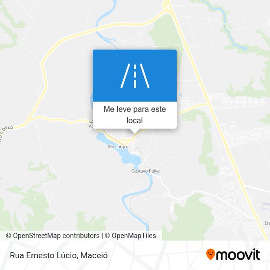 Rua Ernesto Lúcio mapa