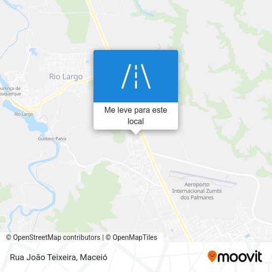 Rua João Teixeira mapa