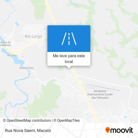 Rua Nova Saem mapa