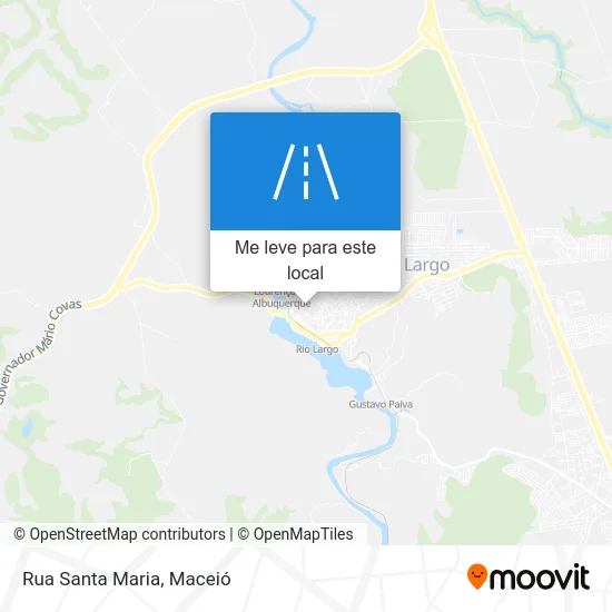 Rua Santa Maria mapa
