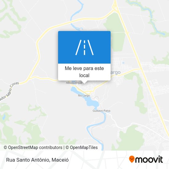 Rua Santo Antônio mapa