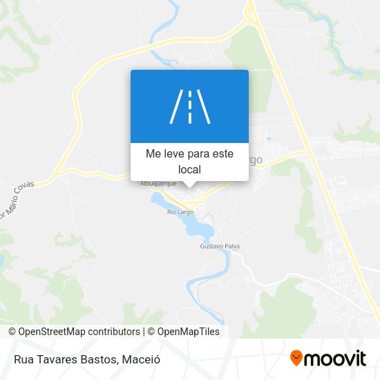 Rua Tavares Bastos mapa