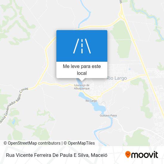 Rua Vicente Ferreira De Paula E Silva mapa