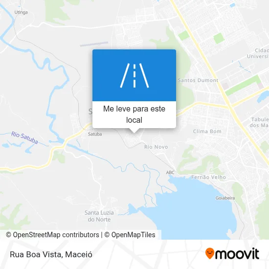 Rua Boa Vista mapa