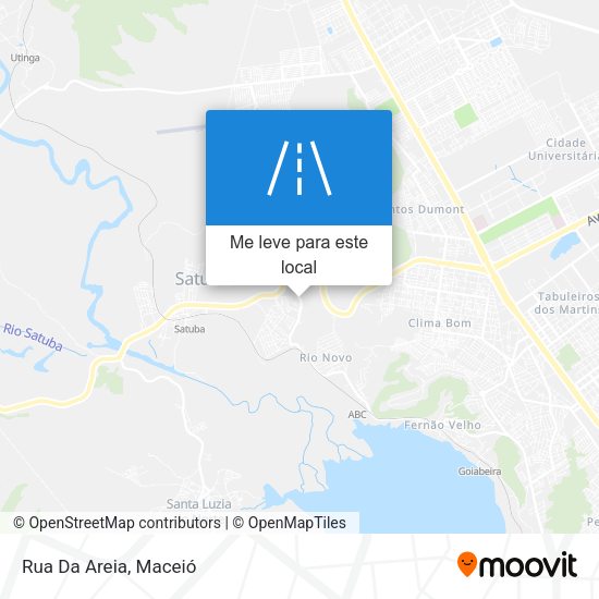 Rua Da Areia mapa