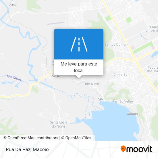 Rua Da Paz mapa