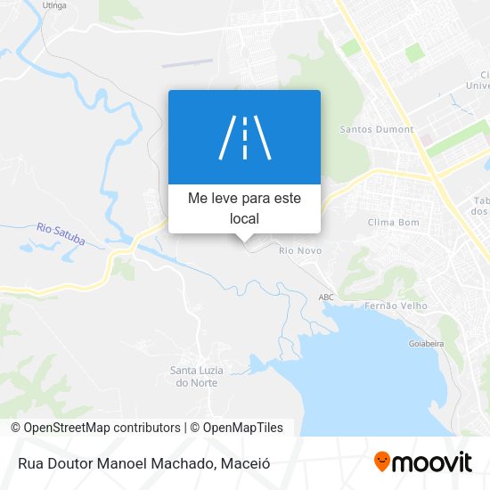 Rua Doutor Manoel Machado mapa