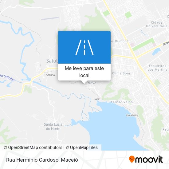 Rua Hermínio Cardoso mapa