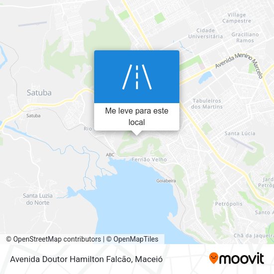 Avenida Doutor Hamilton Falcão mapa