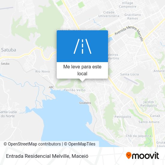 Entrada Residencial Melville mapa