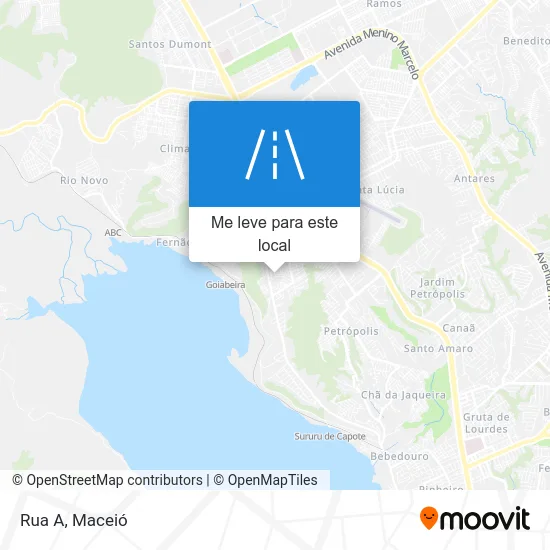 Rua A mapa