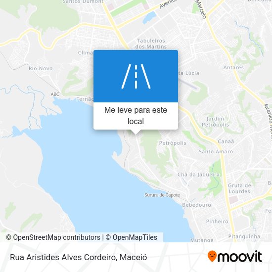 Rua Aristides Alves Cordeiro mapa