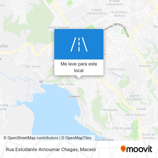 Rua Estudante Arnoumar Chagas mapa